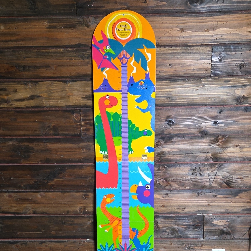 Colorful Dinosaur Growth Chart